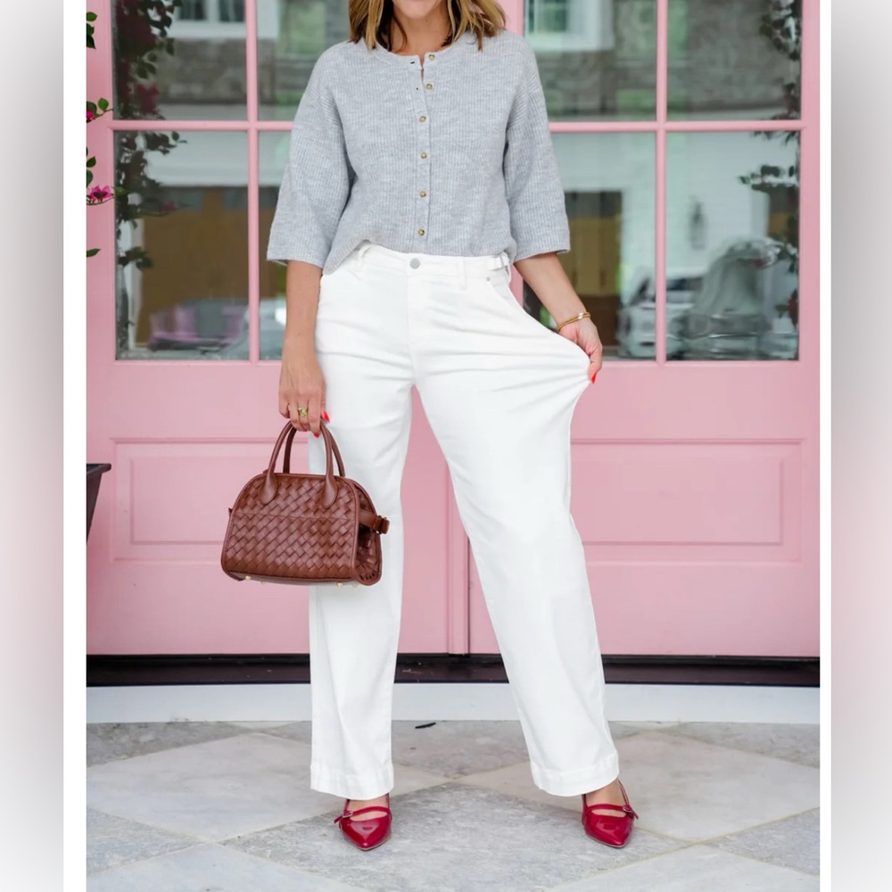 Elegant White Wide Leg Pants